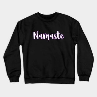 Namaste Spiritual Yoga Purple Design Crewneck Sweatshirt